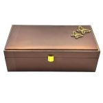 Luxury Wine Glass Storage Box with Silk Lining and Secure Closure – Elegant|COLOUR- Brown| Brand Name : SUGARCRAFT BOX CO