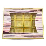 Chocolate Box Empty Packaging Box |Truffles Gift Pack for Festival Diwali Christmas Birthday-(Canvas 12 Pc Box) PACK OF 5