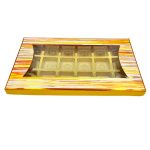 Chocolate Box Empty Packaging Box |Truffles Gift Pack for Festival Diwali Christmas Birthday – (Canvas 18 Pc Box) PACK OF 5
