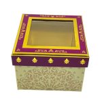 Multipurpose cardboard box (1 pack) Gift Boxes for Presents All Occasions Birthday Gift Box Decorative Packing Boxes for laddu (CREAM) PACK OF 5