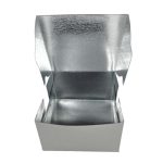 Freshness Keeper Bakery Box Stackable Tiffin Carrier Eco-Friendly Bakery Packaging Bundle Premium Pastry Box Collapsible Bakery Storage Box Assorted Bakery Packaging- SILVER Colour (Pack of 100 Boxes) (5X5X2 SILVER)